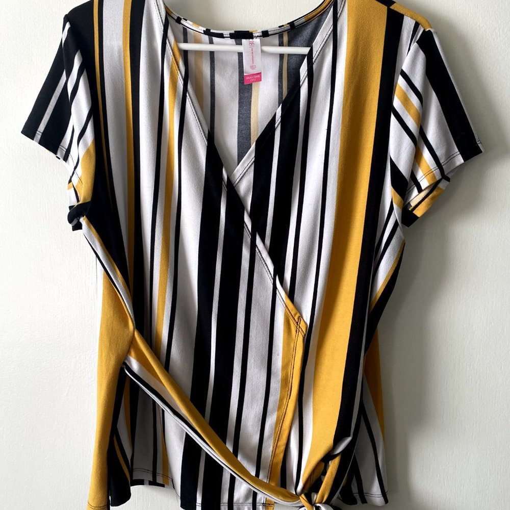 No Boundaries Stripe Side Tie Stretch